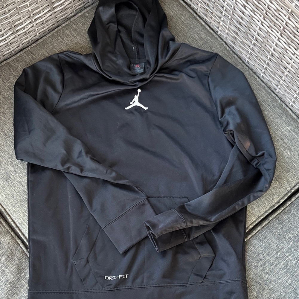 Yxl hoodie Jordan Black Dri-FIT Pullover black EUC